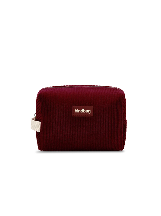 Leon burgundy corduroy Toiletry Bag