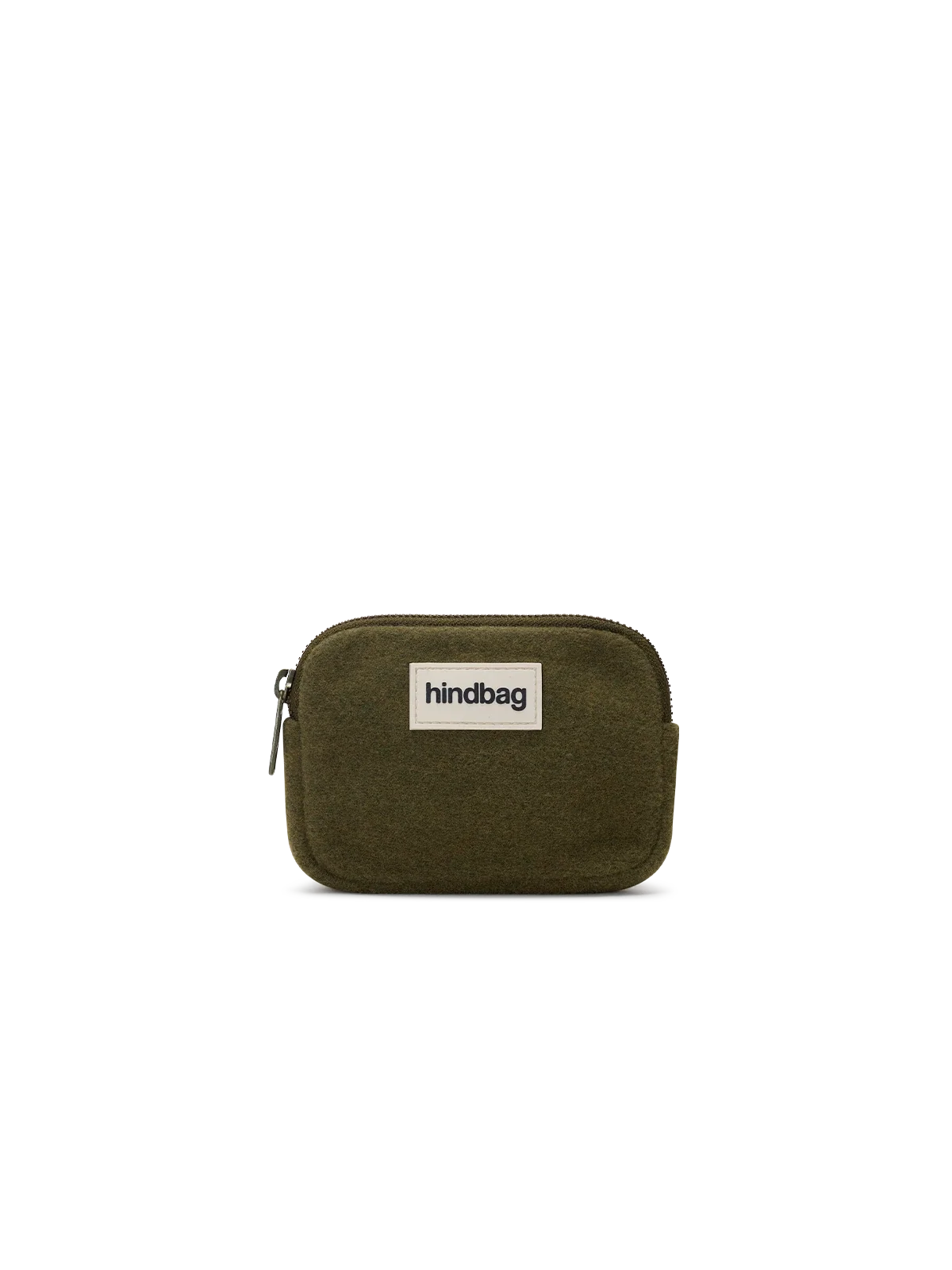 Lili khaki wool effect Coin Purse