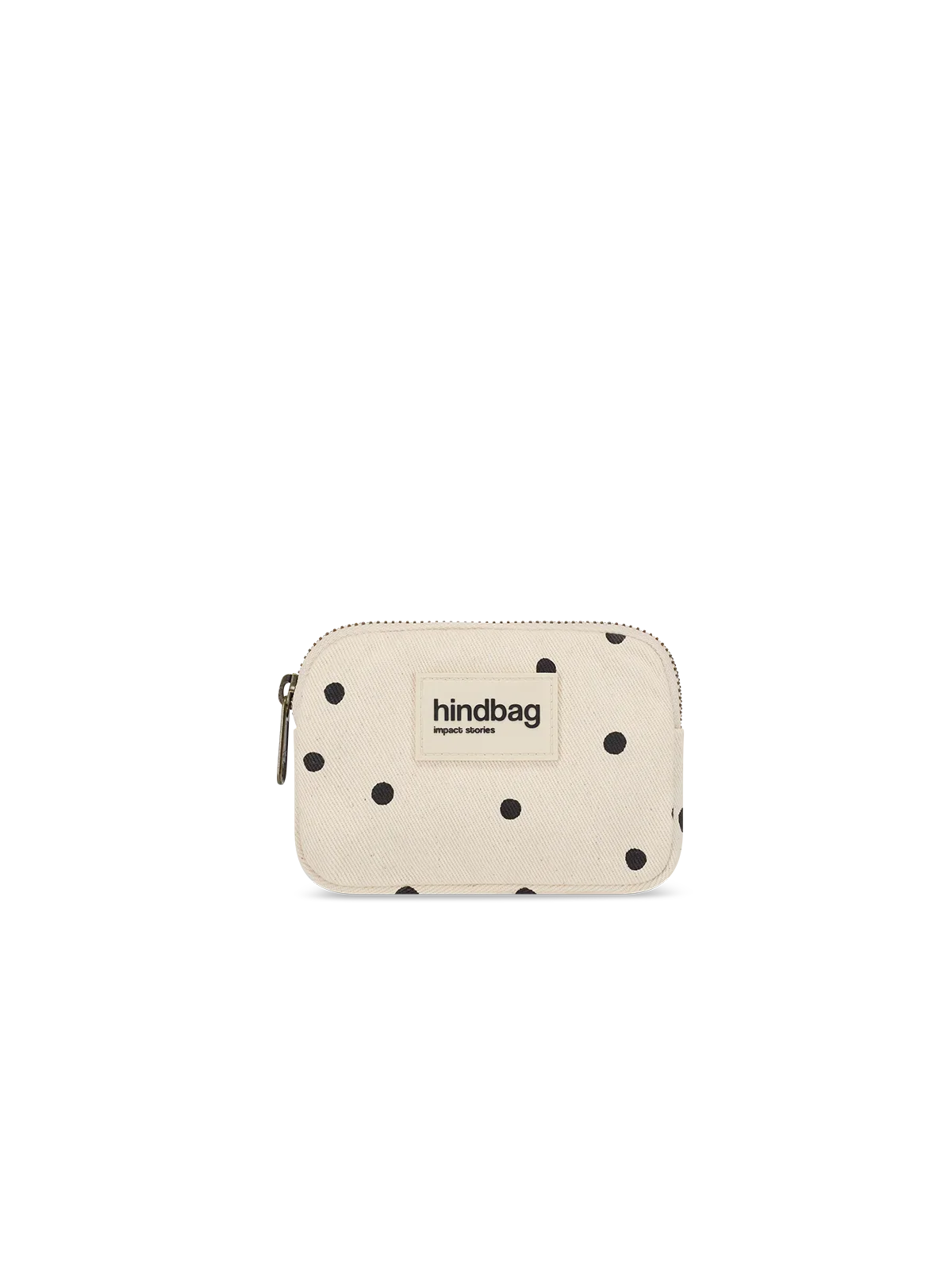 Lili Ecru Polka Dot Coin Purse