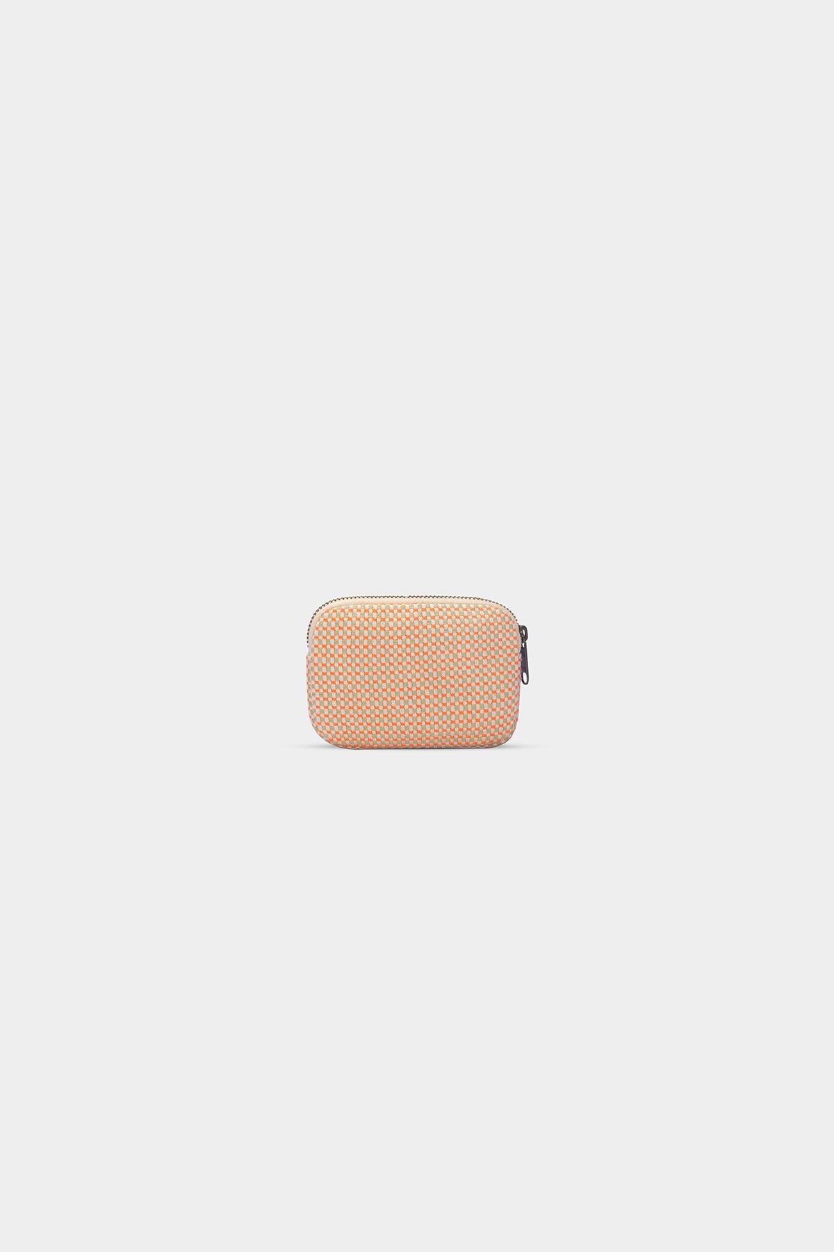 Lili coral woven Coin Purse