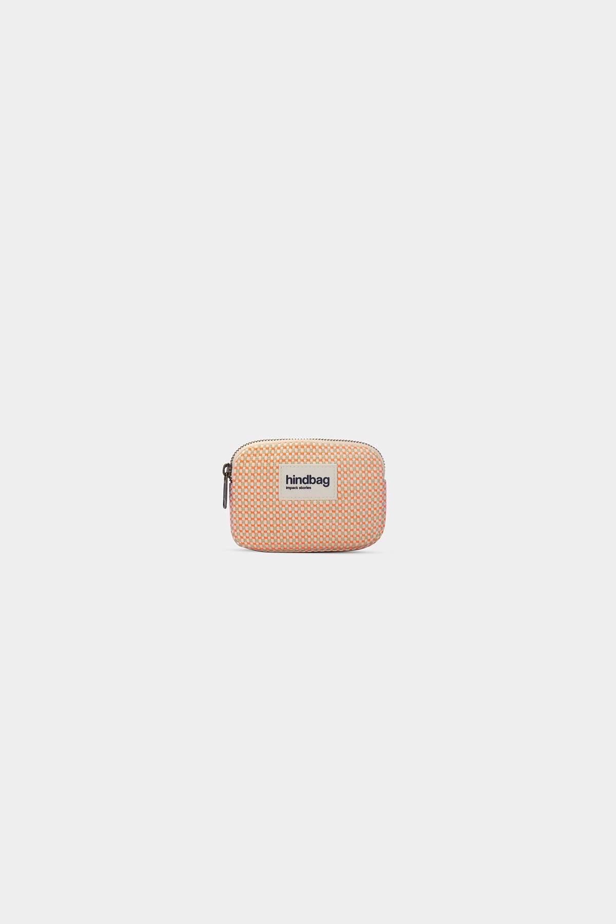 Lili coral woven Coin Purse
