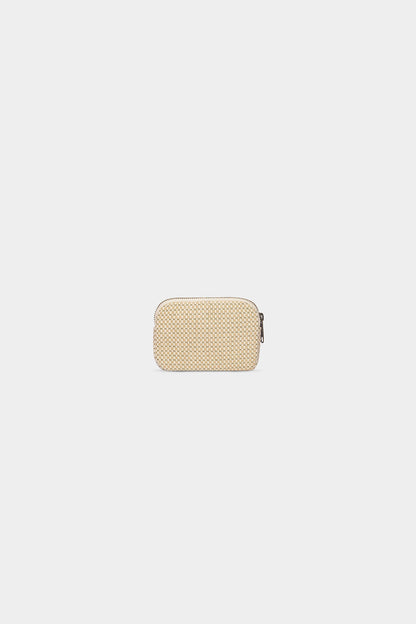 Lili nude Weave Coin Purse