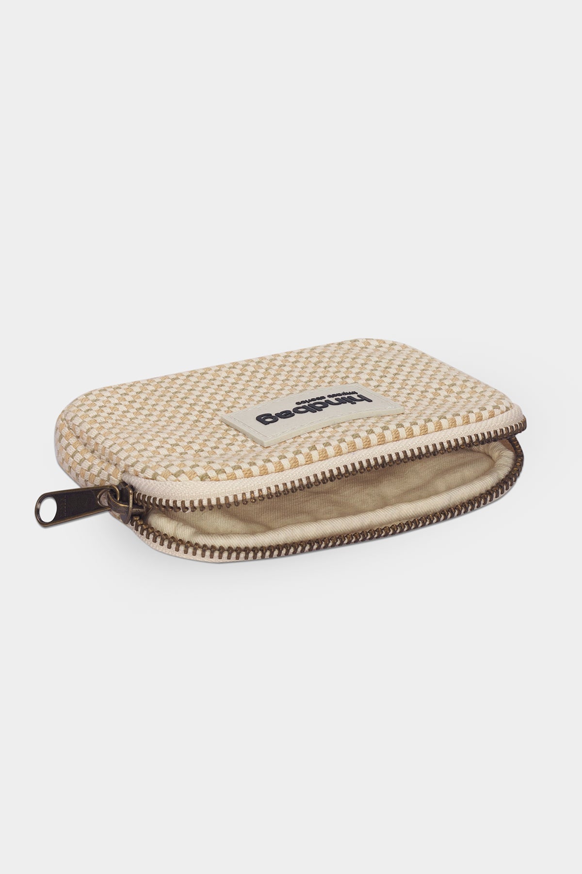 Lili nude Weave Coin Purse