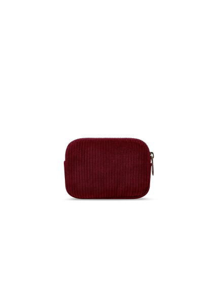 Lili burgundy corduroy Coin Purse