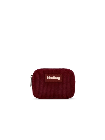 Lili burgundy corduroy Coin Purse