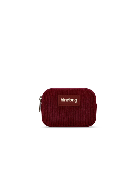 Lili burgundy corduroy Coin Purse