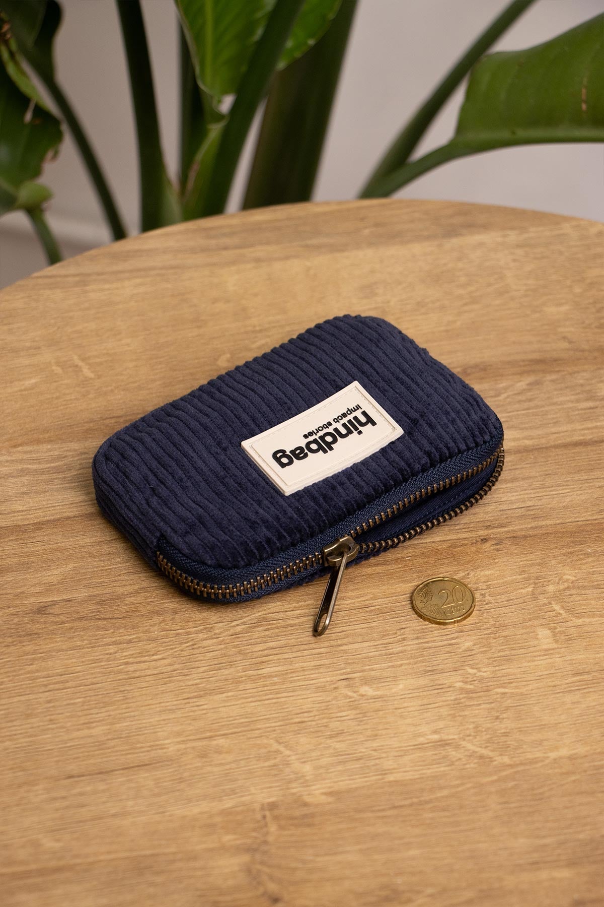 Lili Navy Corduroy Coin Purse