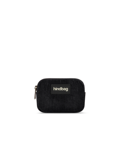 Lili black corduroy Coin Purse