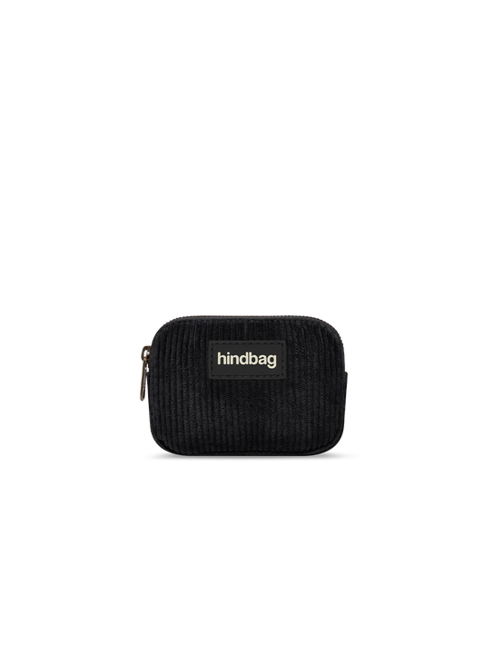Lili black corduroy Coin Purse