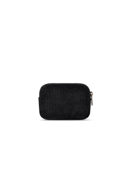 Lili black corduroy Coin Purse