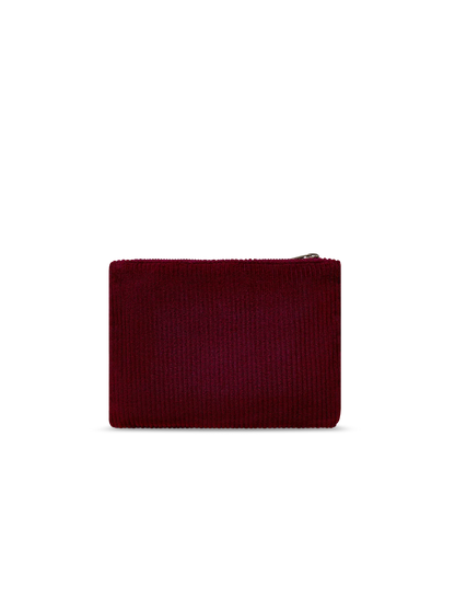 Lou burgundy corduroy Pouch