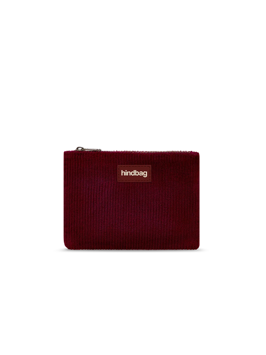 Lou burgundy corduroy Pouch