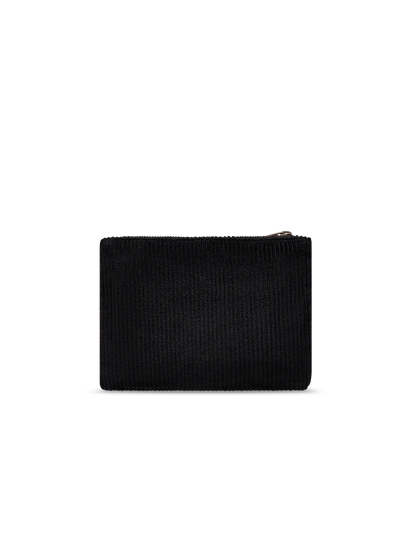 Lou black corduroy Pouch