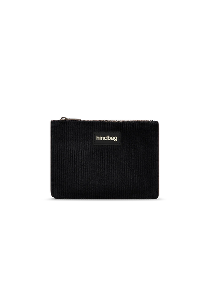 Lou black corduroy Pouch