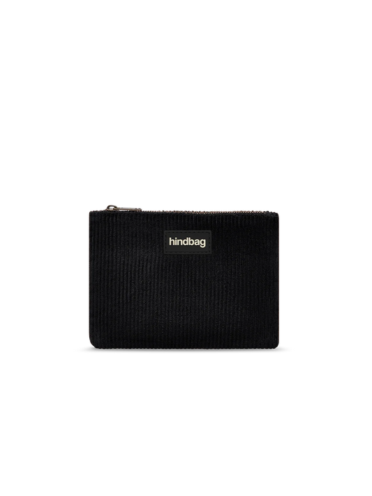 Lou black corduroy Pouch