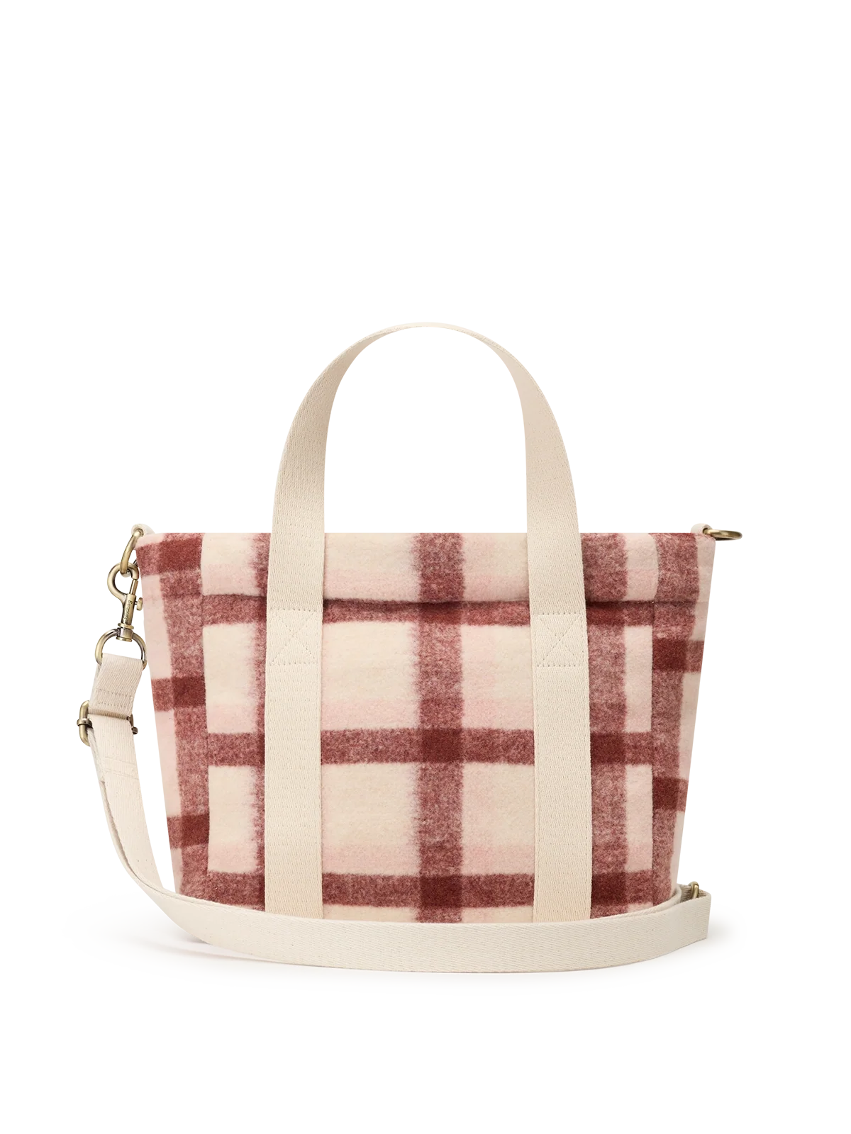 Louise pink tartan crossbody