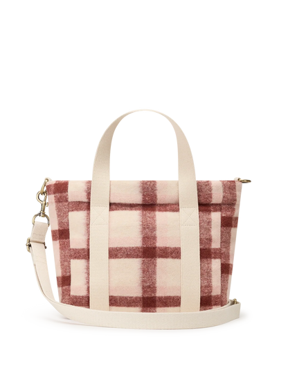 Louise pink tartan crossbody
