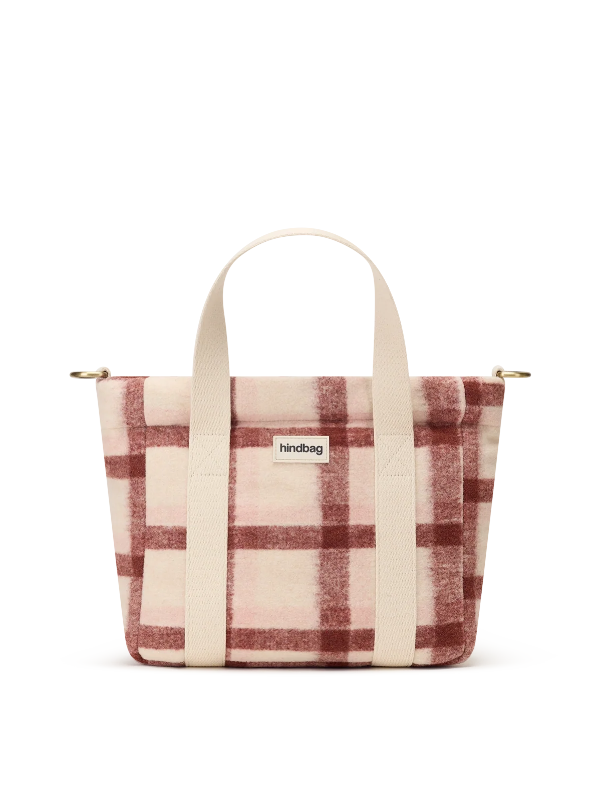 Louise pink tartan crossbody
