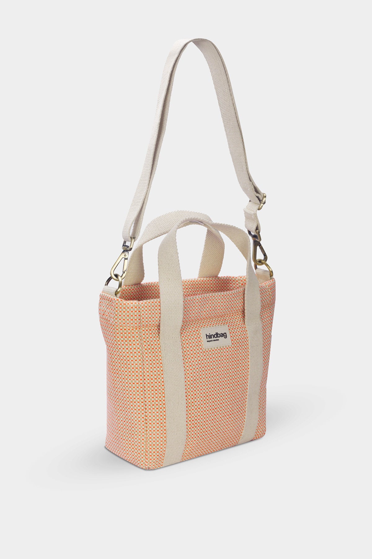 Louise coral woven fanny pack