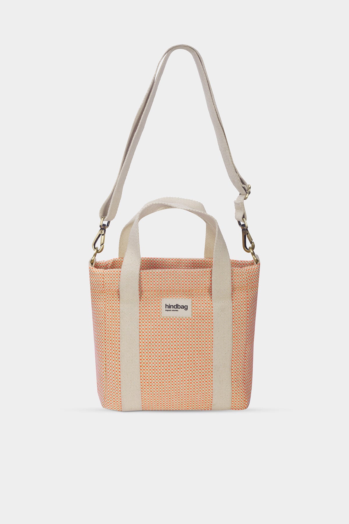 Louise coral woven fanny pack
