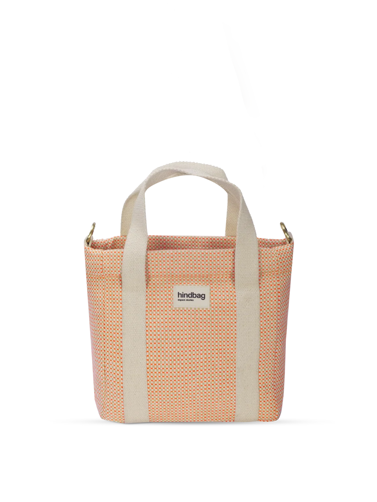 Louise coral woven fanny pack