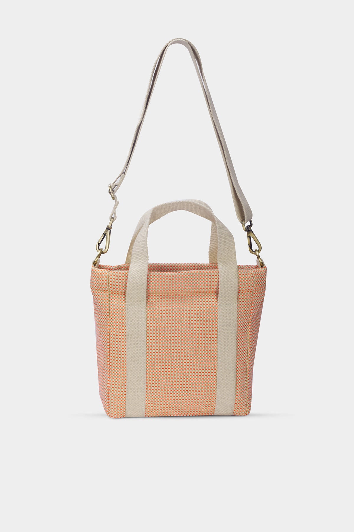 Louise coral woven fanny pack