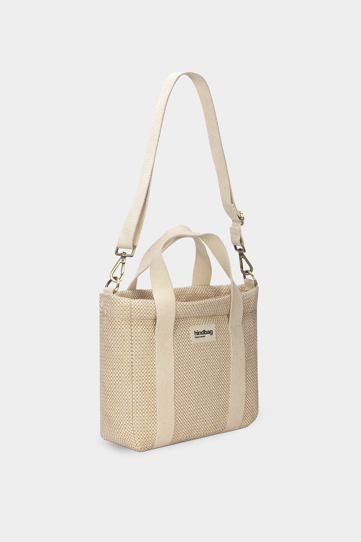 Louise nude woven crossbody
