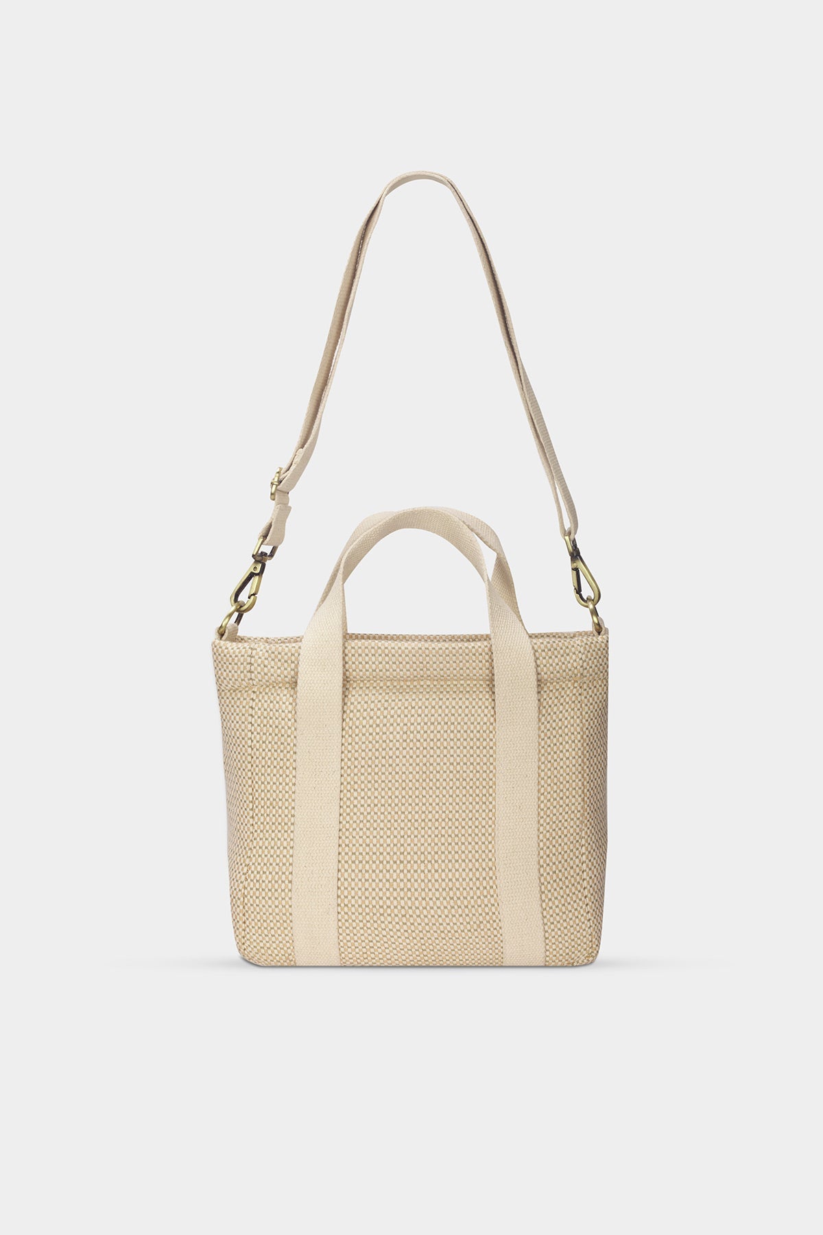 Louise nude woven crossbody