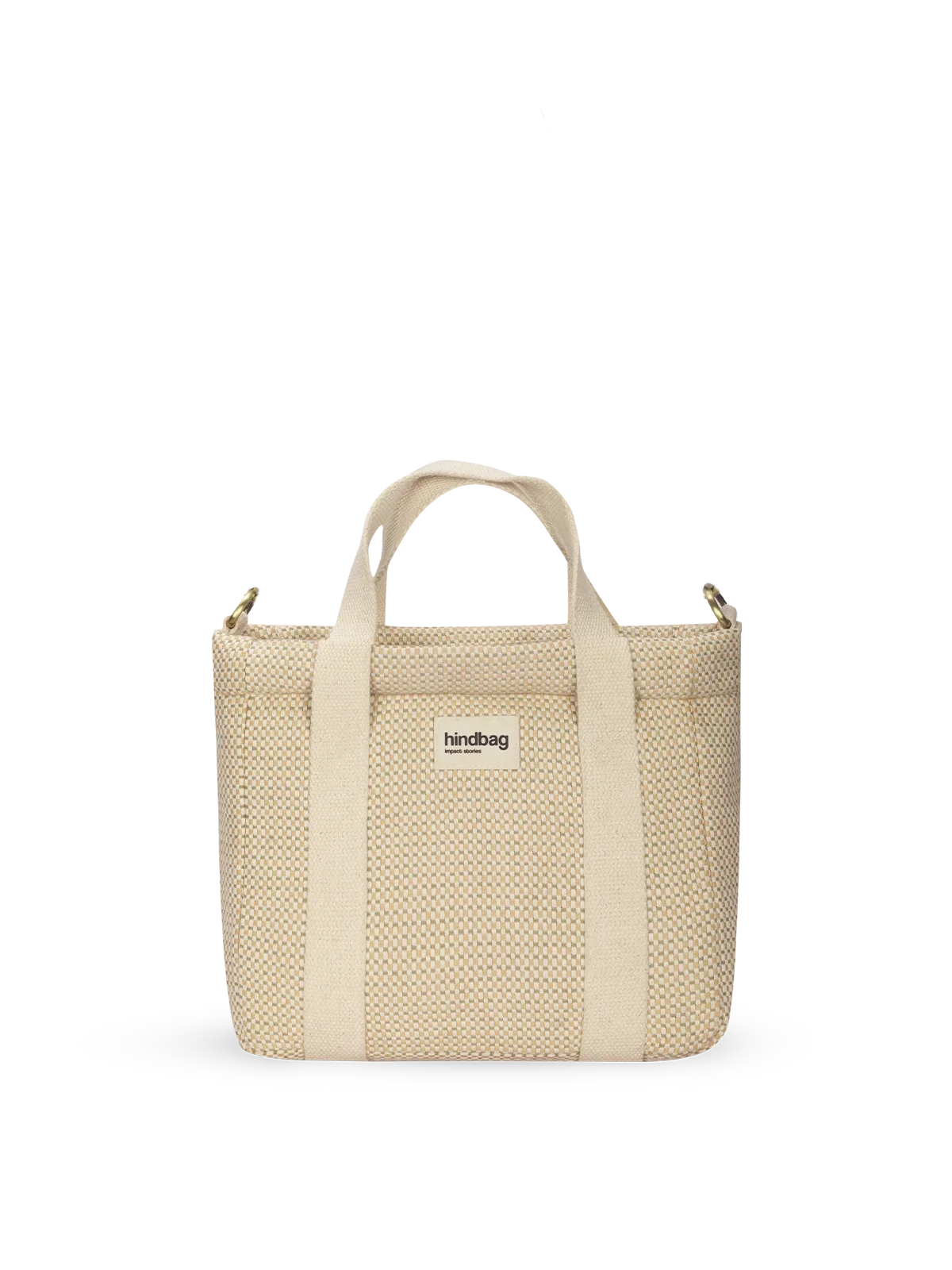 Louise nude woven crossbody
