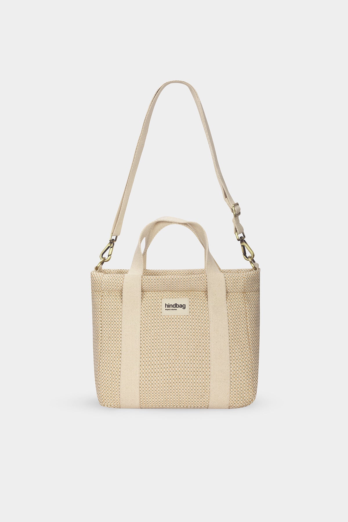 Louise nude woven crossbody