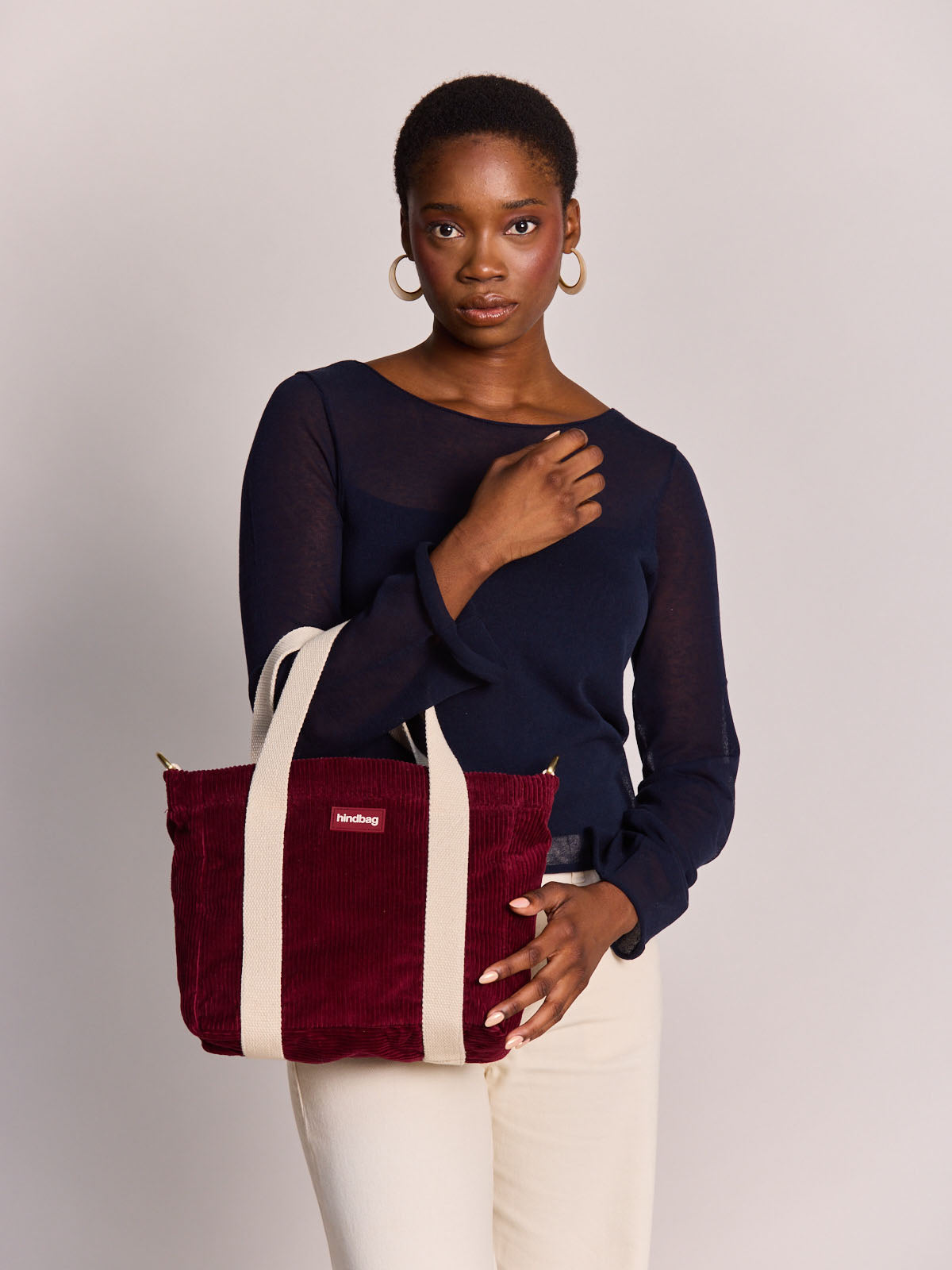 Louise burgundy corduroy Crossbody