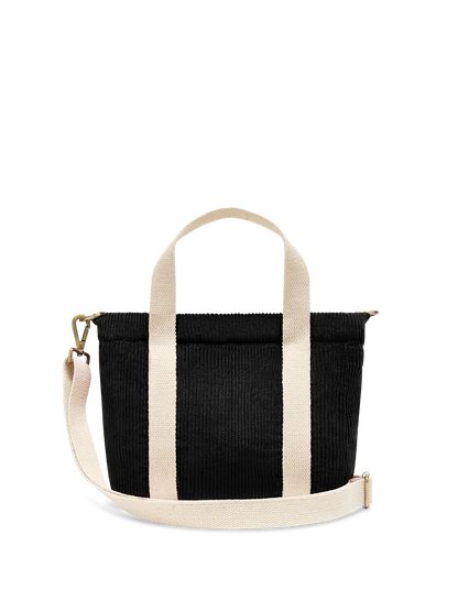 Louise black corduroy Crossbody