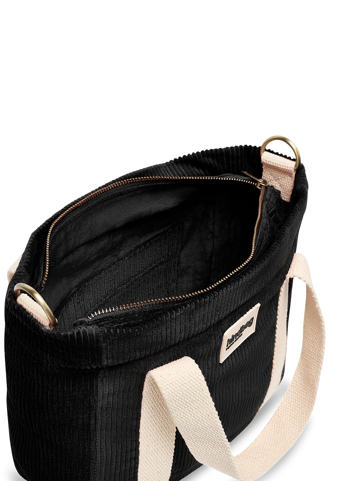 Louise black corduroy Crossbody