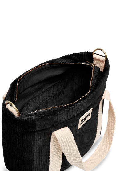 Louise black corduroy Crossbody