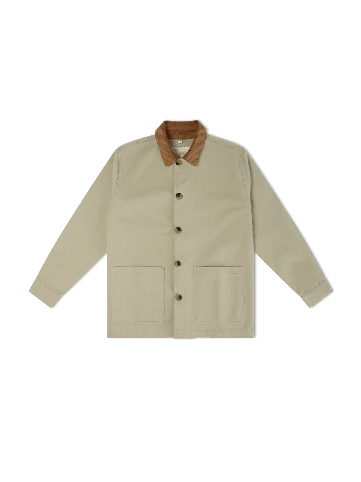 Unisex Clay green Marcel jacket with velvet collar