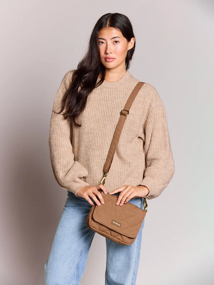 Quilted handbag Margault Cinnamon