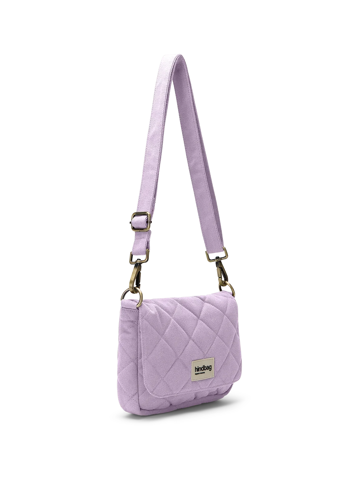 Margault lilac quilted handbag