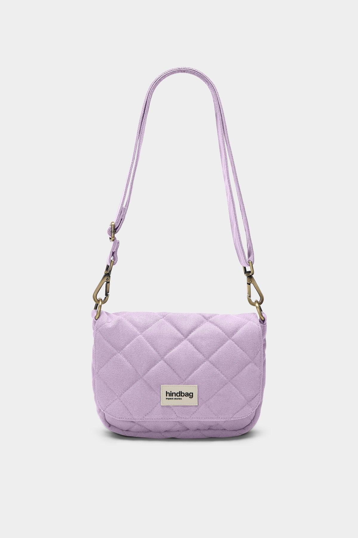 Margault lilac quilted handbag