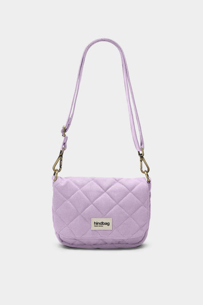 Margault lilac quilted handbag