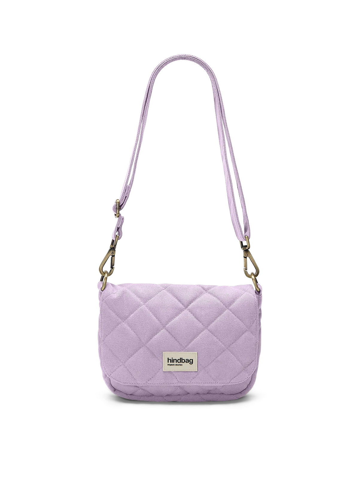 Margault lilac quilted handbag