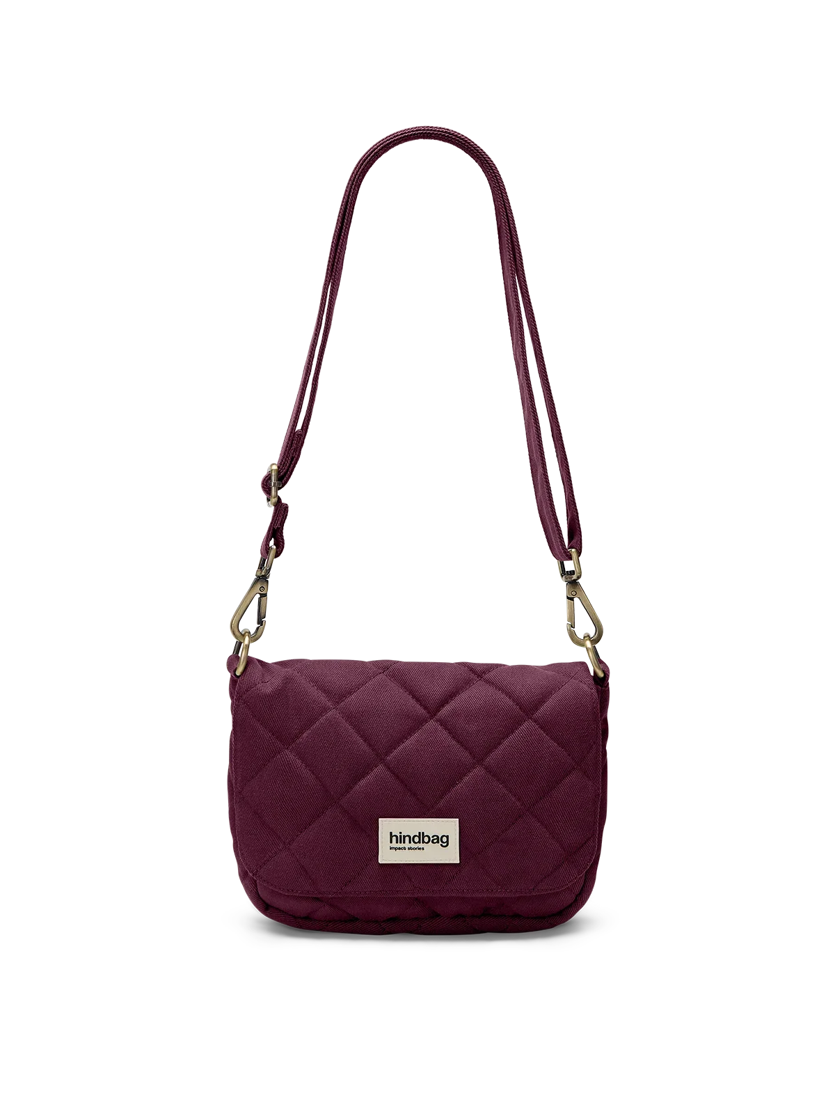 Margault Prune quilted handbag