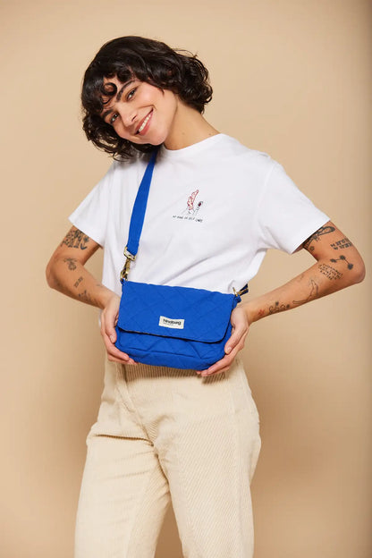 Margault quilted handbag Electric blue