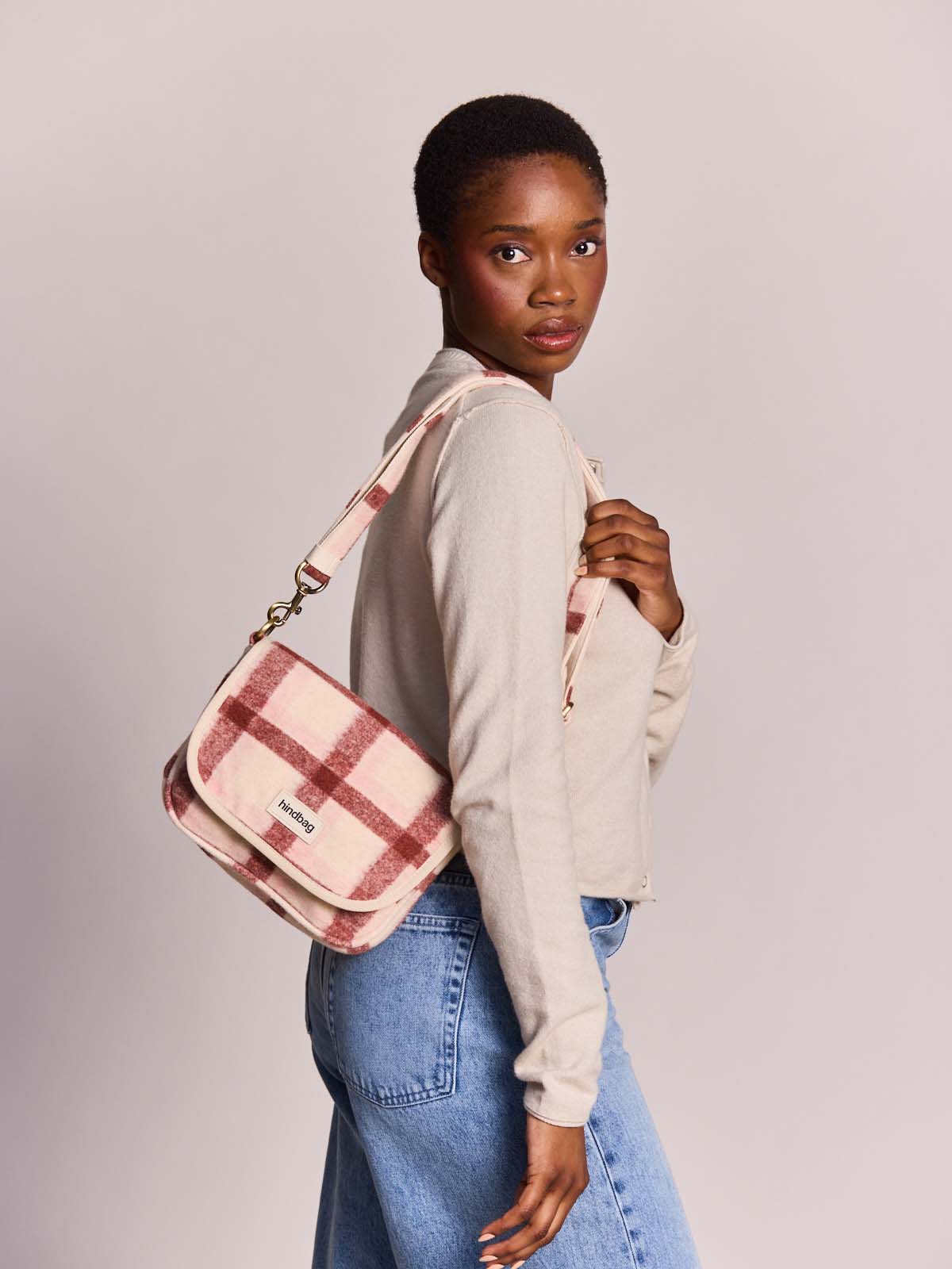 Margault tartan pink Crossbody