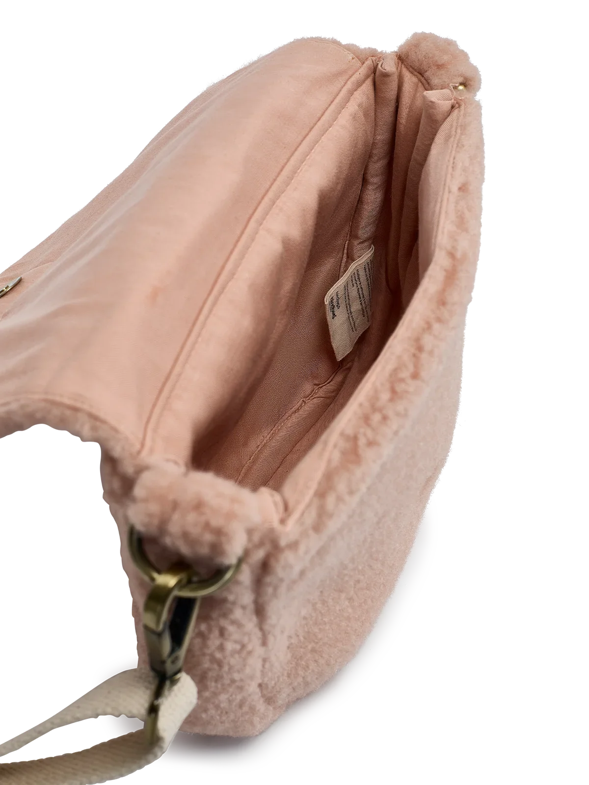 Teddy Crossbody Handbag in Powder Pink