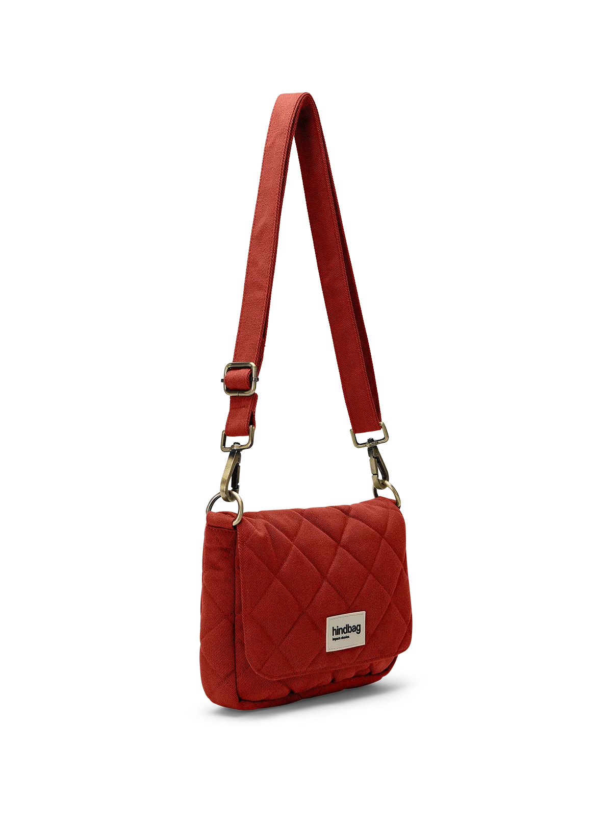 Margault Terracotta quilted handbag