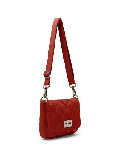 Margault Terracotta quilted handbag