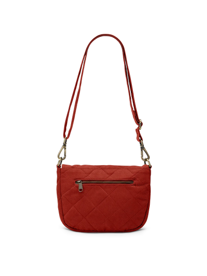 Margault Terracotta quilted handbag
