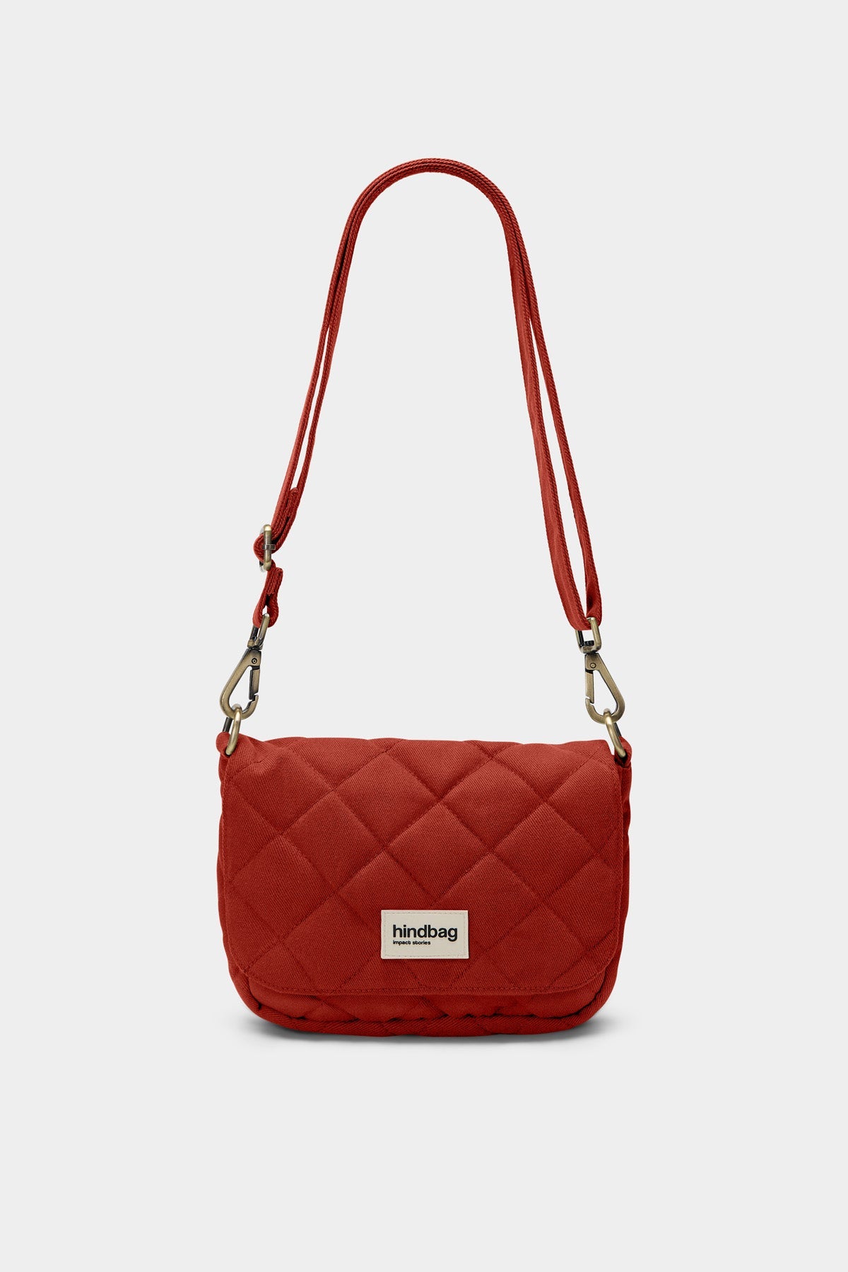 Margault Terracotta quilted handbag