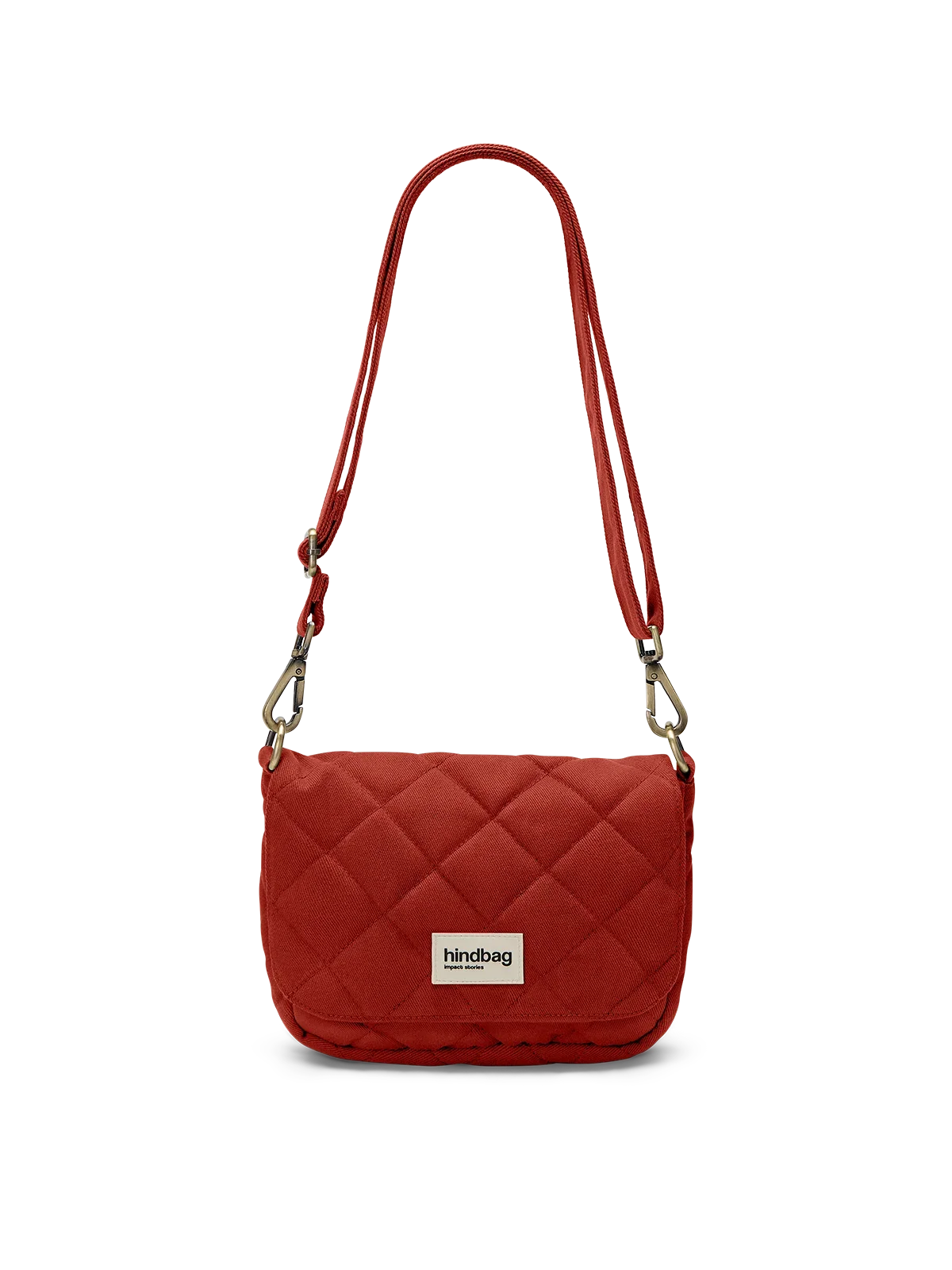 Margault Terracotta quilted handbag