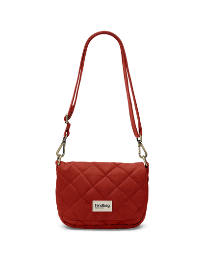 Margault Terracotta quilted handbag